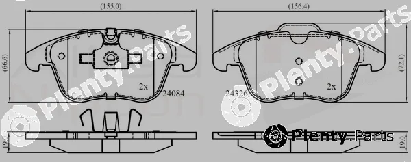Comline ADB06036 — Brake Pad Set, disc brake ANL Braking