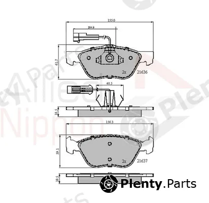 Comline ADB1897 — Brake Pad Set, disc brake ANL Braking