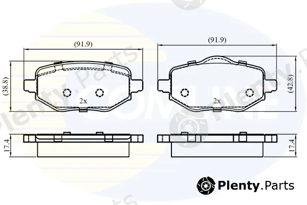 Comline CBP03529 — Brake Pad Set, disc brake Comline