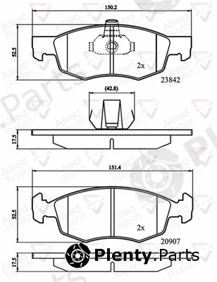 Comline ADB01221 — Brake Pad Set, disc brake ANL Braking