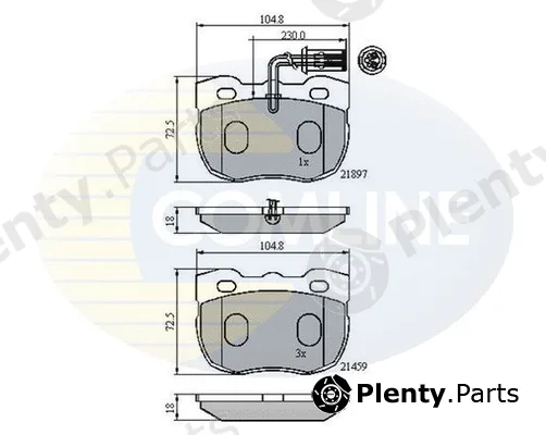 Comline CBP1401 — Brake Pad Set, disc brake Comline
