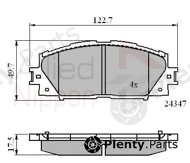Comline ADB01612 — Brake Pad Set, disc brake ANL Braking