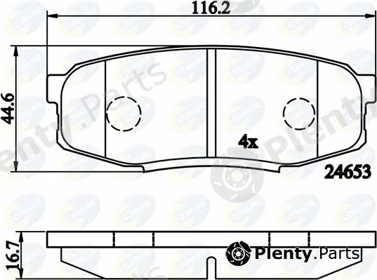 Comline CBP02124 — Brake Pad Set, disc brake Comline