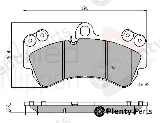 Comline ADB01314 — Brake Pad Set, disc brake ANL Braking