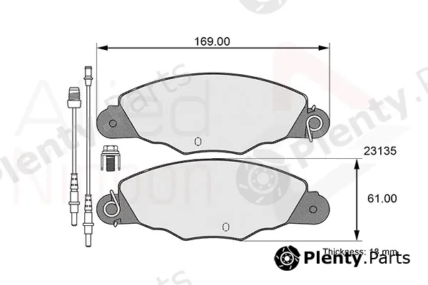 Comline ADB01526 — Brake Pad Set, disc brake ANL Braking