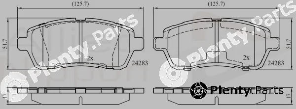 Comline ADB01618 — Brake Pad Set, disc brake ANL Braking