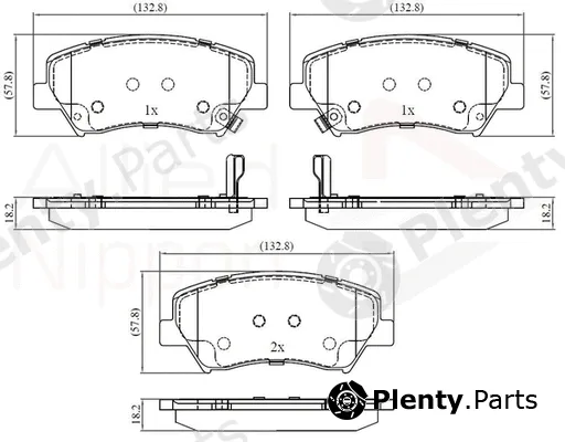 Comline ADB32379 — Brake Pad Set, disc brake ANL Braking
