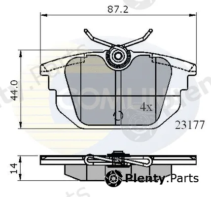 Comline CBP01012 — Brake Pad Set, disc brake Comline