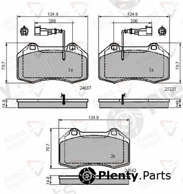 Comline ADB11703 — Brake Pad Set, disc brake ANL Braking