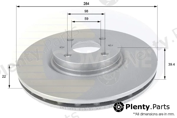 Comline ADC1810V — Brake Disc COATED