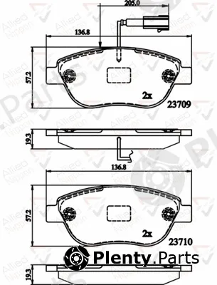 Comline ADB12140 — Brake Pad Set, disc brake ANL Braking