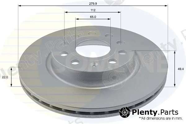 Comline ADC1456V — Brake Disc COATED