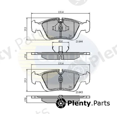 Comline CBP0513 — Brake Pad Set, disc brake Comline