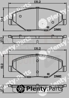 Comline ADB02126 — Brake Pad Set, disc brake ANL Braking