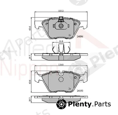 Comline ADB01300 — Brake Pad Set, disc brake ANL Braking