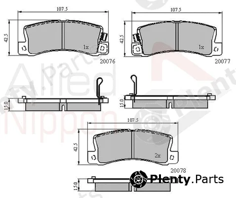 Comline ADB3458 — Brake Pad Set, disc brake ANL Braking