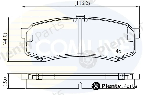 Comline CBP0404 — Brake Pad Set, disc brake Comline