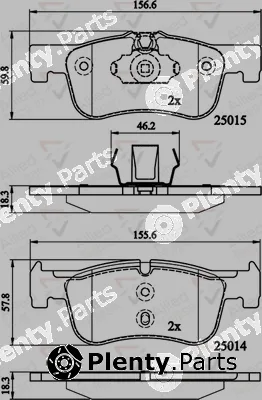 Comline ADB02148 — Brake Pad Set, disc brake ANL Braking