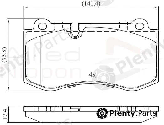 Comline ADB06020 — Brake Pad Set, disc brake ANL Braking