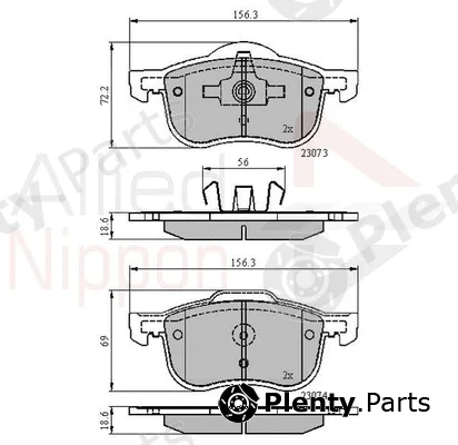 Comline ADB0730 — Brake Pad Set, disc brake ANL Braking