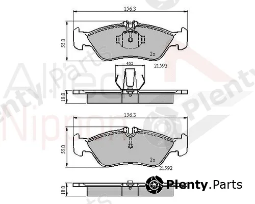 Comline ADB0478 — Brake Pad Set, disc brake ANL Braking