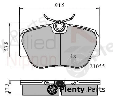 Comline ADB0328 — Brake Pad Set, disc brake ANL Braking