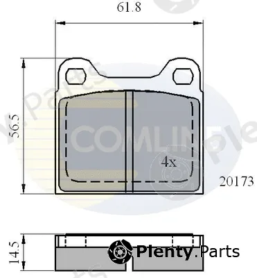 Comline CBP0731 — Brake Pad Set, disc brake Comline