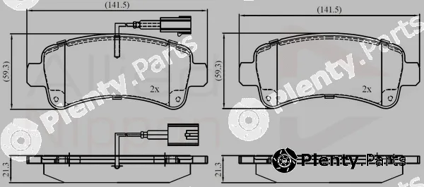 Comline ADB12395 — Brake Pad Set, disc brake ANL Braking