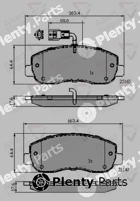 Comline ADB12106 — Brake Pad Set, disc brake ANL Braking