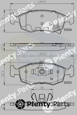 Comline CBP32104 — Brake Pad Set, disc brake Comline