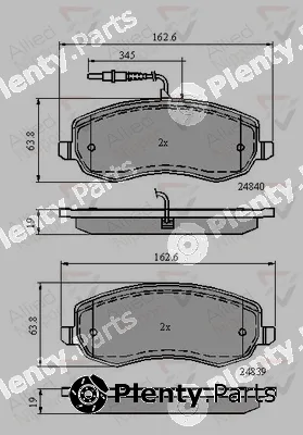 Comline ADB11678 — Brake Pad Set, disc brake ANL Braking