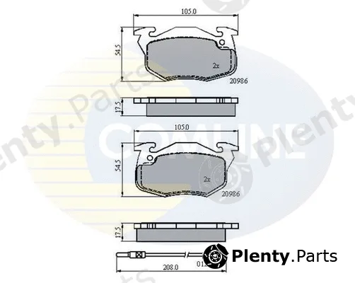 Comline CBP21615 — Brake Pad Set, disc brake Comline