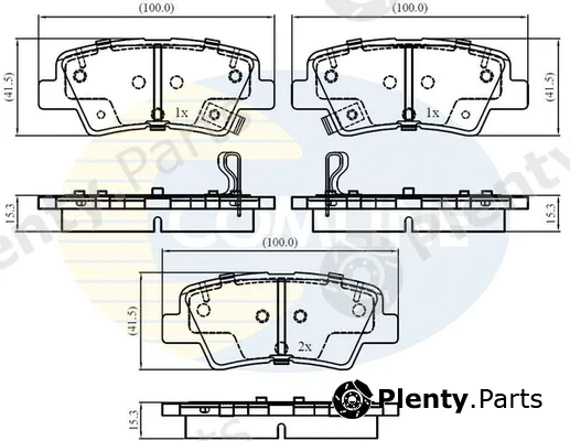 Comline CBP32161 — Brake Pad Set, disc brake Comline