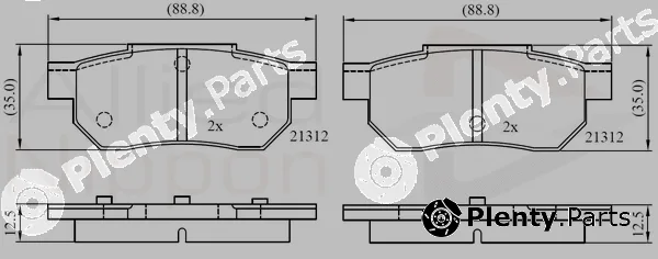 Comline ADB0460 — Brake Pad Set, disc brake ANL Braking