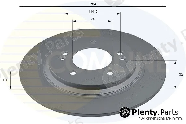 Comline ADC2846 — Brake Disc COATED