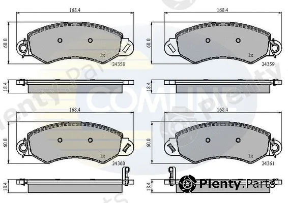 Comline CBP31544 — Brake Pad Set, disc brake Comline
