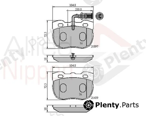 Comline ADB1401 — Brake Pad Set, disc brake ANL Braking