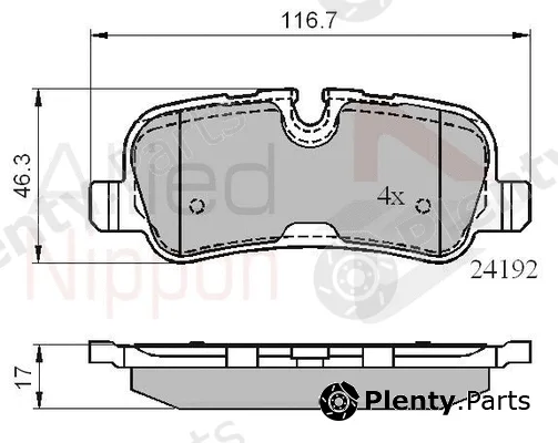 Comline ADB02021 — Brake Pad Set, disc brake ANL Braking