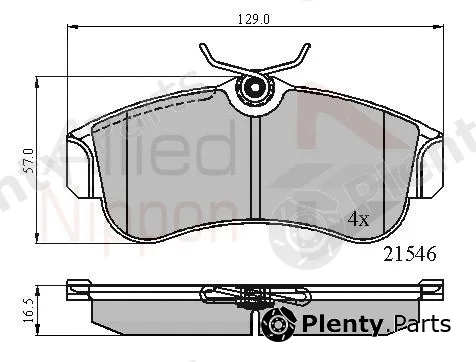 Comline ADB0566 — Brake Pad Set, disc brake ANL Braking