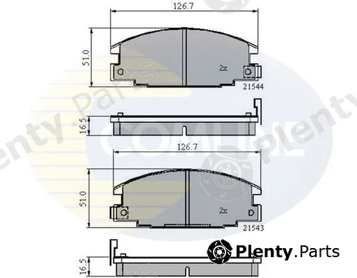 Comline CBP3322 — Brake Pad Set, disc brake Comline