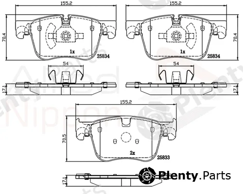 Comline ADB02250 — Brake Pad Set, disc brake ANL Braking