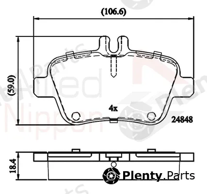 Comline ADB02209 — Brake Pad Set, disc brake ANL Braking
