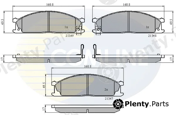 Comline CBP3863 — Brake Pad Set, disc brake Comline