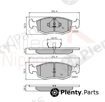 Comline ADB0201 — Brake Pad Set, disc brake ANL Braking