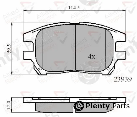 Comline ADB01212 — Brake Pad Set, disc brake ANL Braking