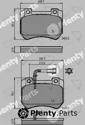 Comline ADB12102 — Brake Pad Set, disc brake ANL Braking