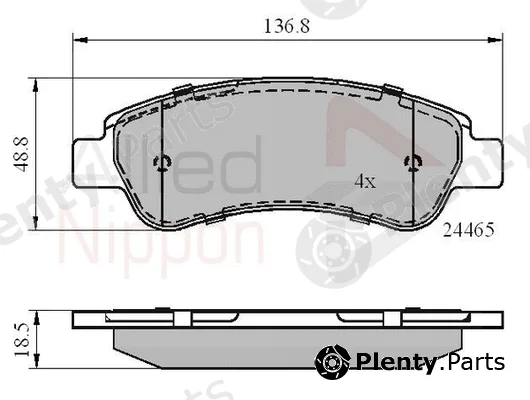 Comline ADB01604 — Brake Pad Set, disc brake ANL Braking