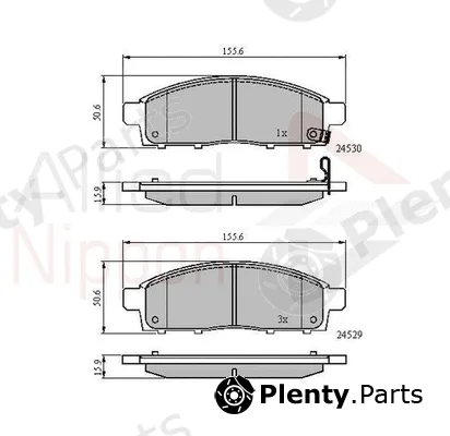 Comline ADB31584 — Brake Pad Set, disc brake ANL Braking