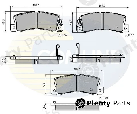 Comline CBP3458 — Brake Pad Set, disc brake Comline