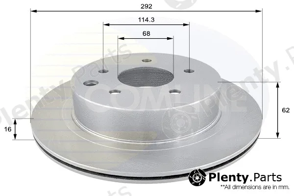 Comline ADC0272V — Brake Disc COATED
